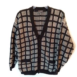 Stefanel Made in Italy Men's 70 %Wool Cardigan